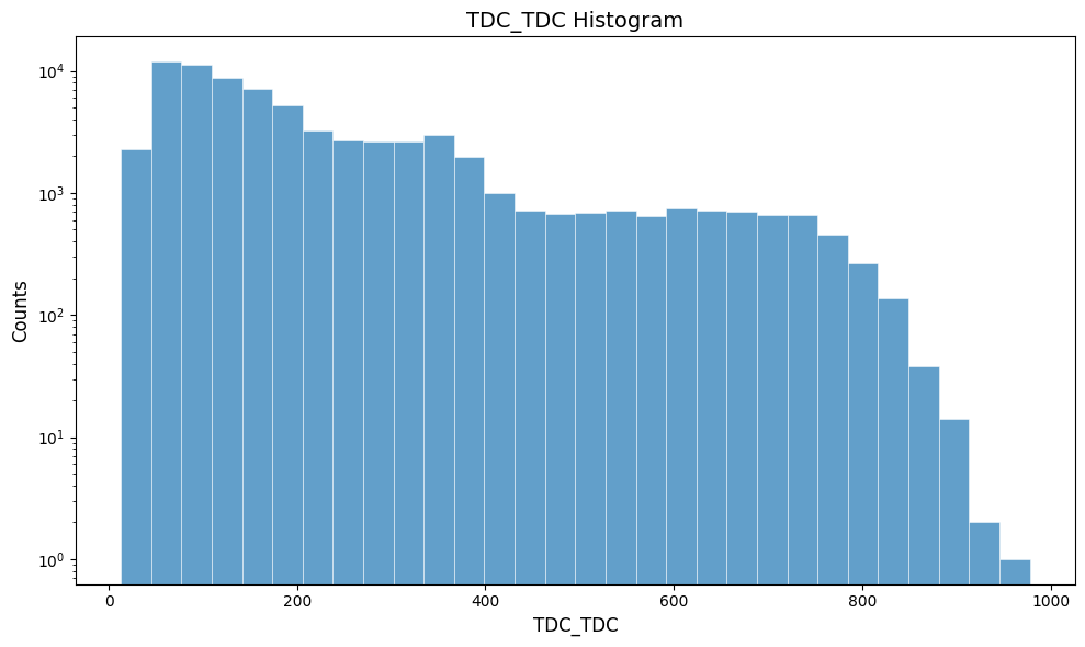 DC digitized TDC time