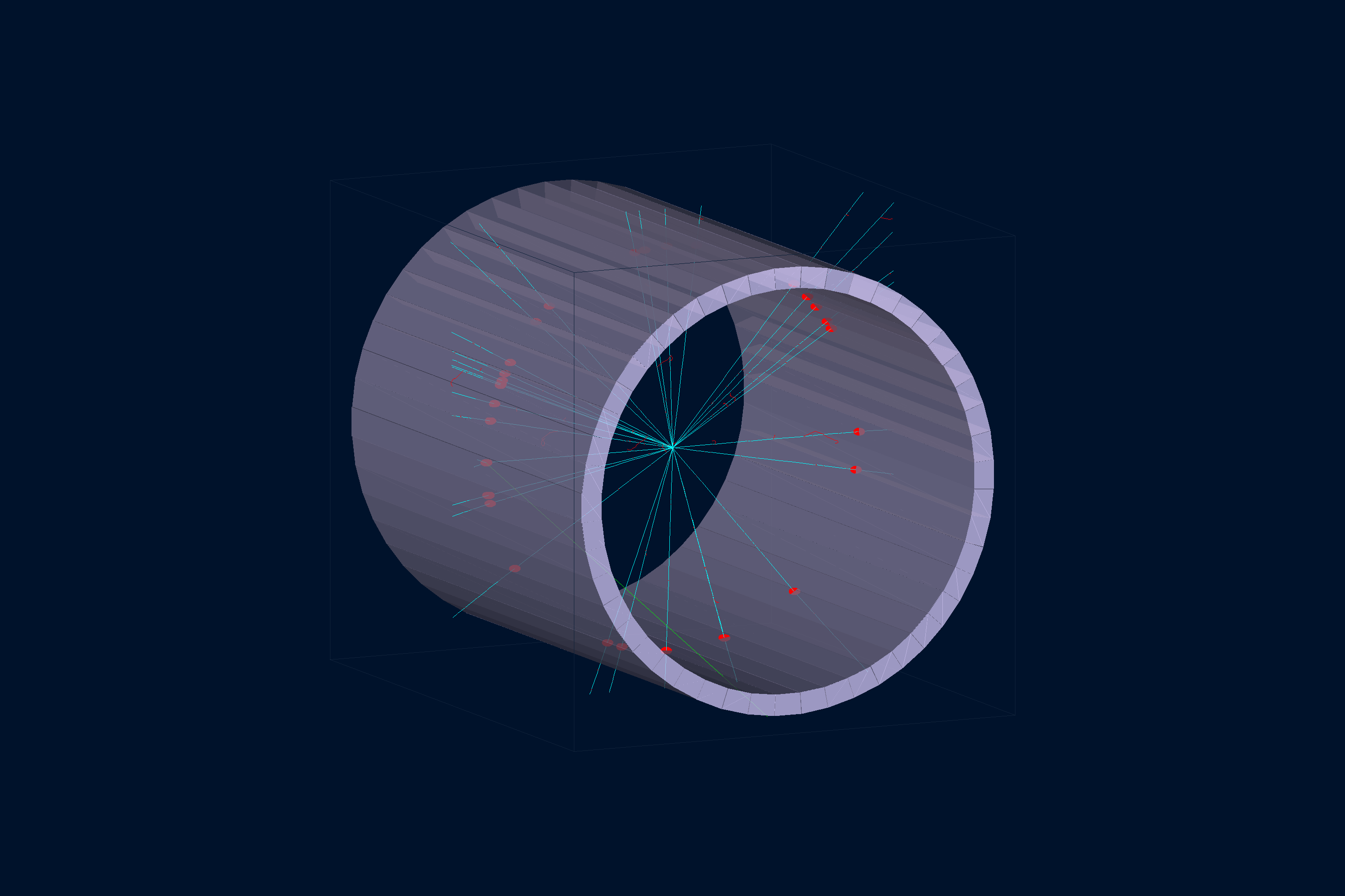 Scintillator Barrel PyVista